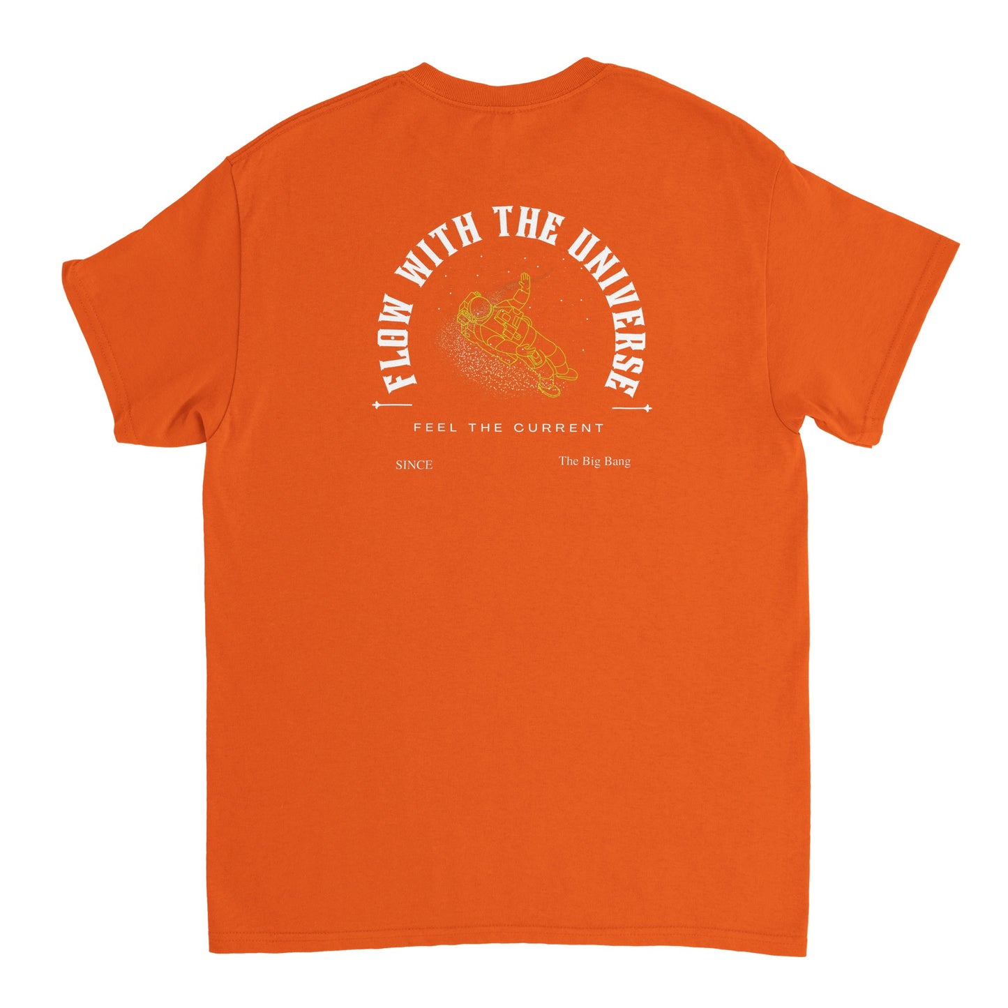 Flow with the universe heavy t-shirt