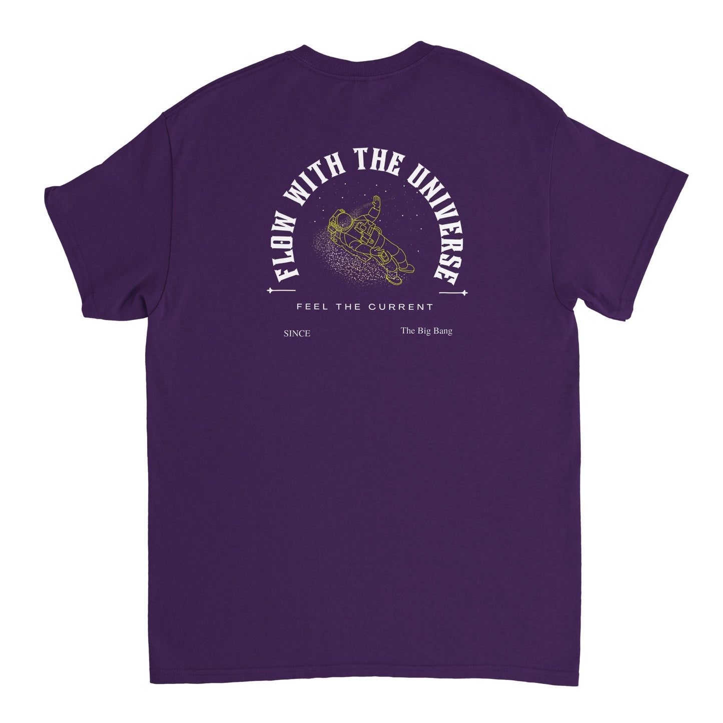 Flow with the universe heavy t-shirt