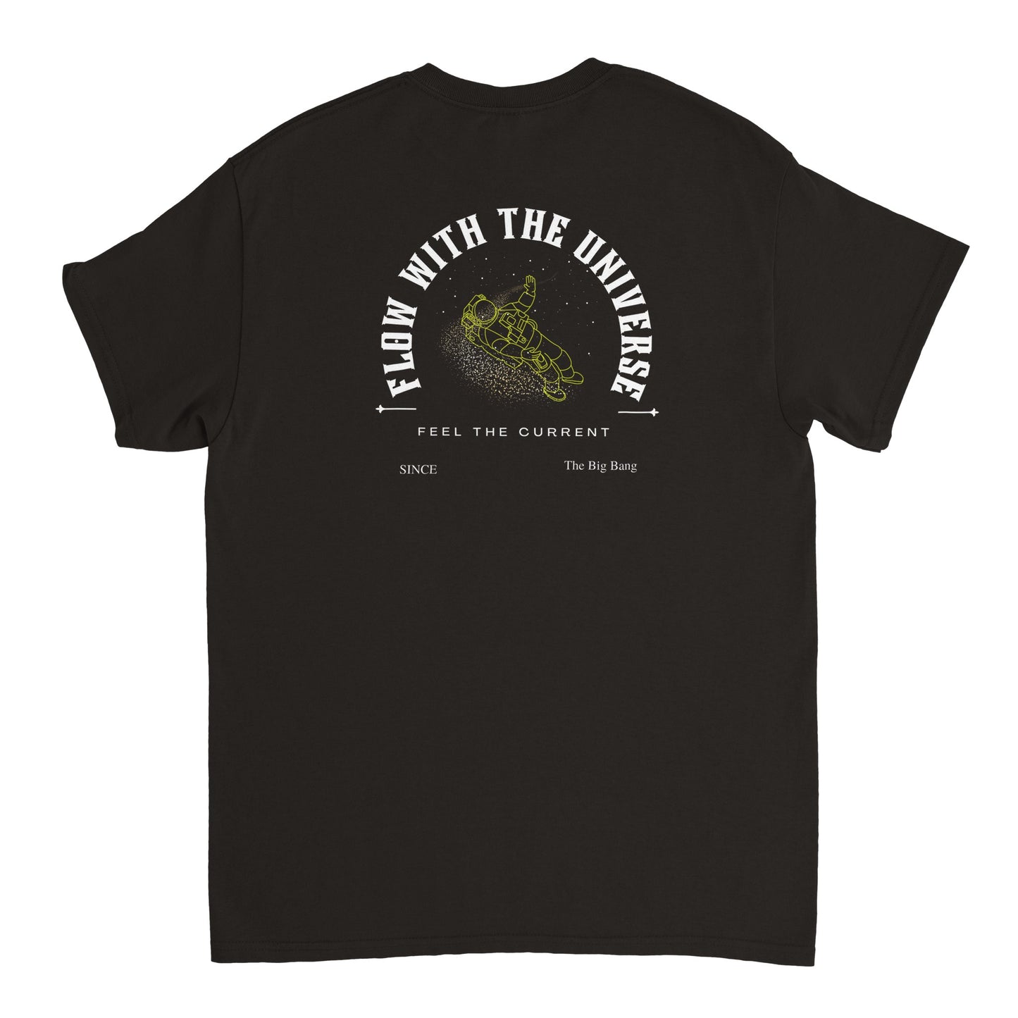Flow with the universe heavy t-shirt
