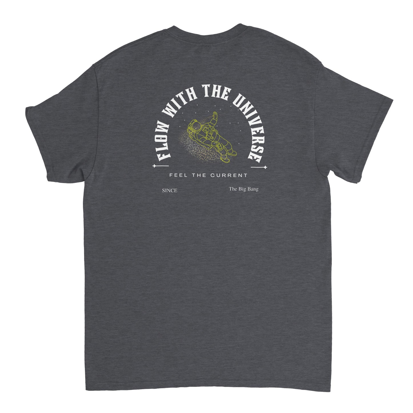 Flow with the universe heavy t-shirt